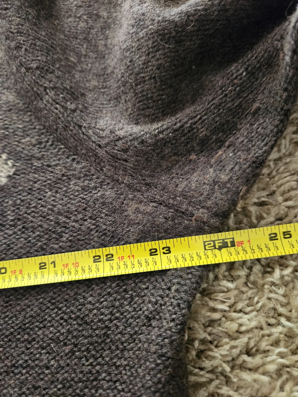 Banana Republic Luxury Winter Blend Men's Brown Cashmere Wool Sweater Size Large